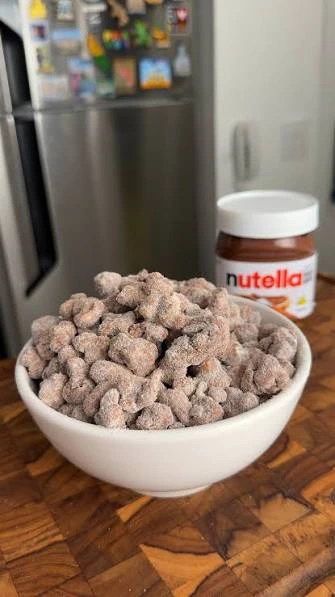 Pipoca gourmet sabor Nutella
