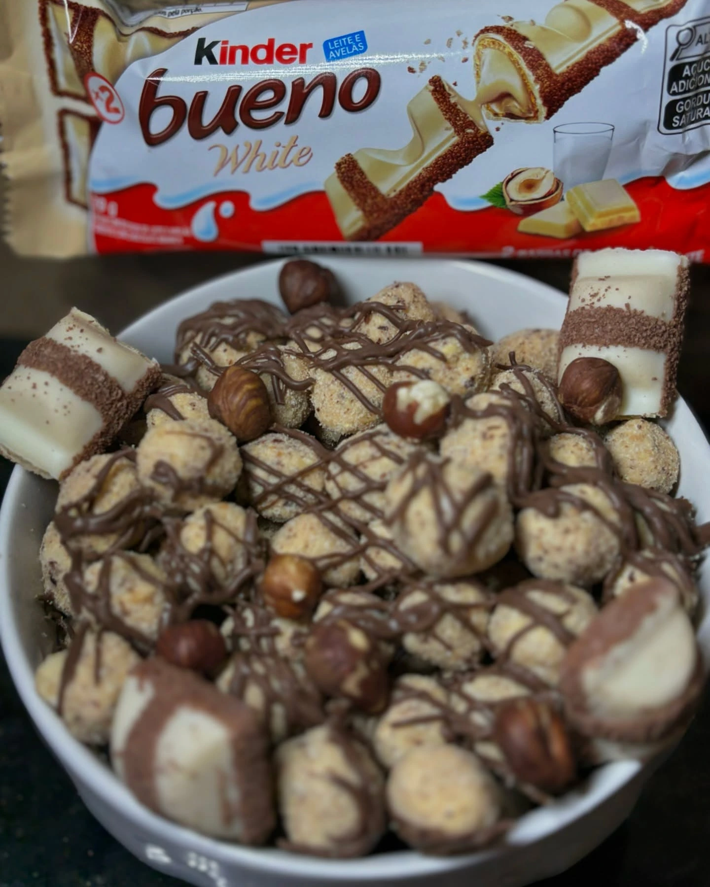 Pipoca gourmet sabor Kinder Bueno